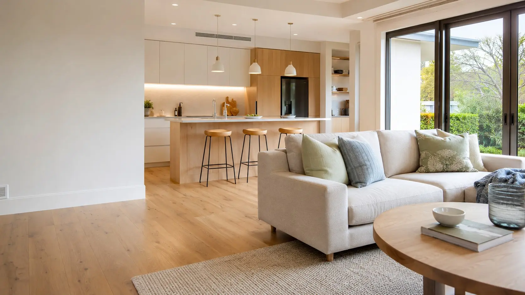 Bright contemporary Auckland home after a professional clean